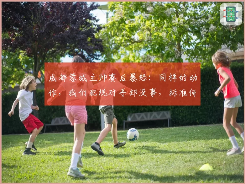 成都蓉城主帅赛后暴怒：同样的动作，我们犯规对手却没事，标准何在？